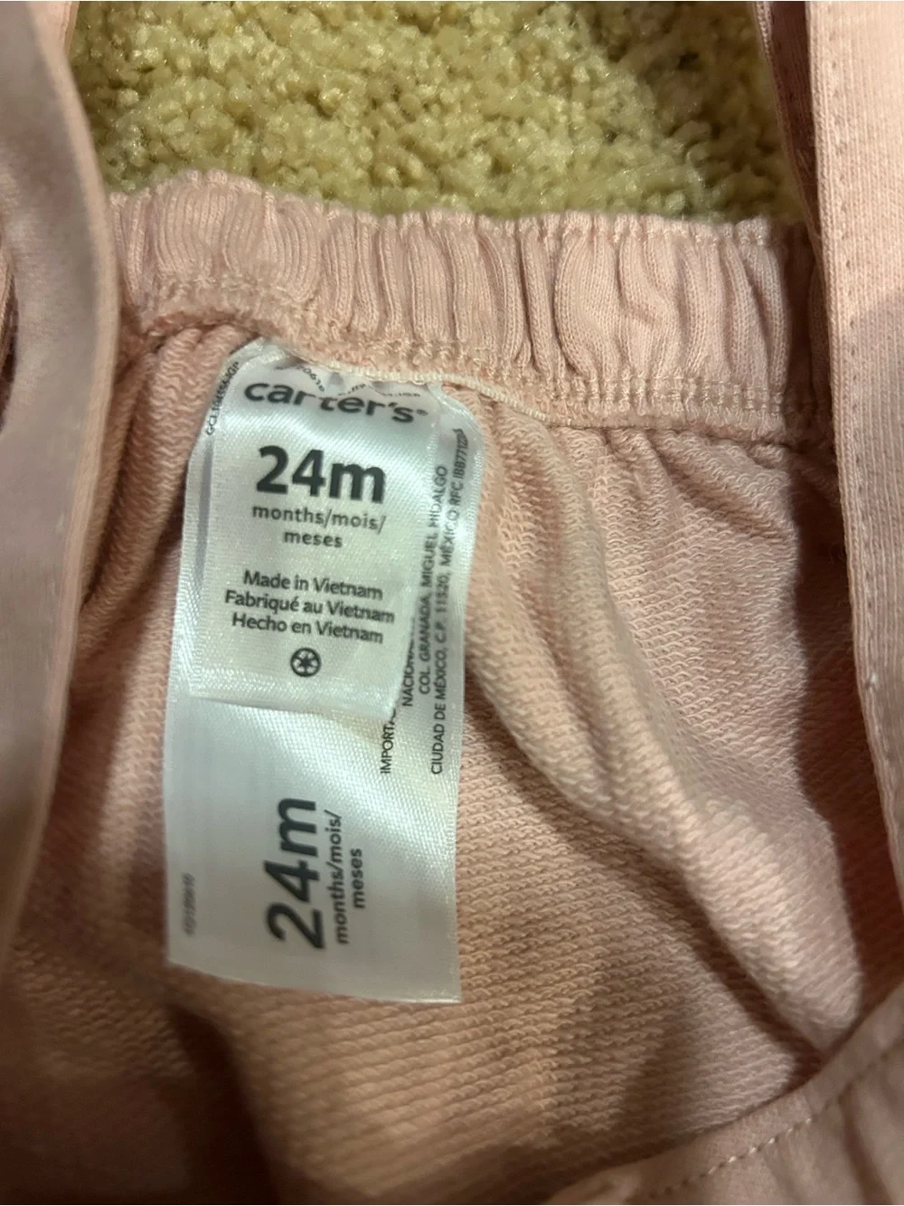 Carter's Light Pink Toddler Skirt with Suspender Detail NWT
